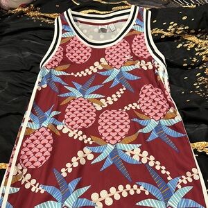 adidas multicolored/patterned round neck dress
